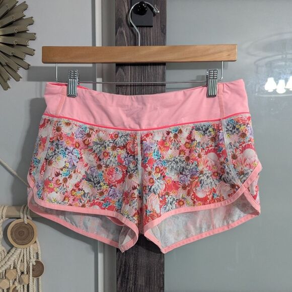 Lululemon Run: Speed Short *2-way Stretch Flowabunga floral size 6 - Picture 1 of 7